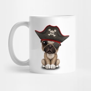 Cute Pug Puppy Pirate Mug